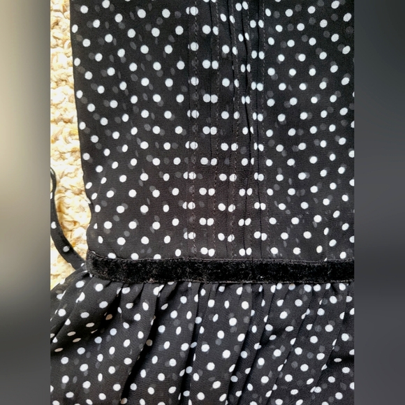 Black and white polka dot dress - Picture 2 of 4